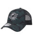 Фото #1 товара Men's Black Miami Dolphins Agave Trucker 9FORTY Adjustable Hat