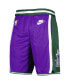 ფოტო #3 პროდუქტის Men's Purple Milwaukee Bucks 2022/23 Classic Edition Swingman Performance Shorts