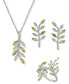 ფოტო #5 პროდუქტის Peridot (3/8 ct. t.w.) & Diamond (1/10 ct. t.w.) Twig 18" Pendant Necklace in Sterling Silver