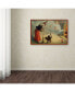 Фото #3 товара Vintage Apple Collection 'Halloween Witch And Cat' Canvas Art - 16" x 24"