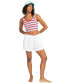 Juniors' Keep It Wavy Striped Cropped Tank