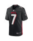 Фото #3 товара Men's Bijan Robinson Black Atlanta Falcons 2023 NFL Draft First Round Pick Game Jersey