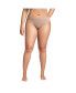 Фото #1 товара Plus Size Seamless Mid Rise High Cut Brief Underwear - 3 Pack