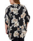 Фото #2 товара Plus Size Felicia Floral Kimono Jacket, Created for Macy's