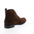 Фото #15 товара Bruno Magli Crosby MB1CSBD1 Mens Brown Suede Lace Up Casual Dress Boots