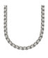 Stainless Steel Polished 24 inch Fancy Box Chain Necklace