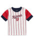 Infant Boys and Girls White, Red Washington Nationals Position Player T-shirt and Shorts Set