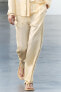 Zw collection embroidered satin trousers