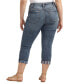 ფოტო #3 პროდუქტის Plus Size Suki Mid Rise Curvy Fit Capri Jean