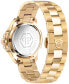 ფოტო #3 პროდუქტის Men's The $kull Gold Ion-Plated Stainless Steel Bracelet Watch 41mm