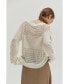 ფოტო #2 პროდუქტის Women's Donna Linen Cotton Mix Media Pullover