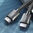 Фото #7 товара Kabel przewód HDMI 2.1 8K 60Hz 48Gb/s 3m elastyczny w oplocie szary