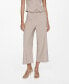 ფოტო #1 პროდუქტის Women's Chalk-Stripe Straight Trousers