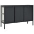 Sideboard ADELA Stahl und Glas Grau