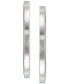 ფოტო #5 პროდუქტის Textured C-Hoop Earrings in 14k Gold Vermeil over Sterling Silver, 2-1/4" (Also in Sterling Silver)