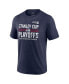 Фото #1 товара Men's Navy Colorado Avalanche 2024 Stanley Cup Playoffs Crossbar Tri-Blend T-Shirt