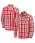 Фото #1 товара Men's Darius Rucker Collection By Red Philadelphia Phillies Plaid Flannel Button-Up Shirt