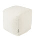 Sherpa Ottoman Pouf Cube 17" x 17"