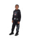 ფოტო #3 პროდუქტის Starwars Darth Vader Boba Fett The Mandalorian Fleece Pullover Hoodie and Pants Outfit Set Toddler| Child Boys