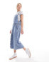 Levi's Tico denim dress with waist belt in blue M - фото #8