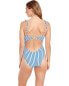 Фото #3 товара Polo Ralph Lauren 282437 Coastal Stripe Over-the-Shoulder One-Piece, Size XS