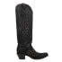 Фото #1 товара Corral Boots Overlay And Crystals Tall Snip Toe Cowboy Womens Black Casual Boot