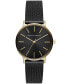 Фото #1 товара Часы и аксессуары ARMANI EXCHANGE Женские наручные часы A|X черного цвета из нержавеющей стали 36 мм
