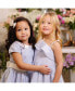 ფოტო #2 პროდუქტის Girls' Linen One Shoulder Flounce Dress with Ruffle Hem, Toddler