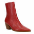 Matisse Caty Pointed Toe Cowboy Booties Womens Red Casual Boots CATY-604