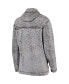 Фото #3 товара Women's Gray Georgia Bulldogs Sherpa Super Soft Quarter-Zip Pullover Jacket