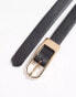 ASOS DESIGN skinny long boyfriend belt in black