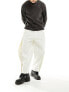 Reclaimed Vintage wrap balloon trouser in ecru