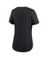 ფოტო #3 პროდუქტის Women's Black Tampa Bay Rays Big Swoosh Tri-Blend Scoop Neck T-shirt