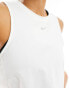 Nike Training One Dri-Fit slim crop tank top in white 2XL - фото #4