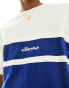 Фото #8 товара ellesse Rocazzi colourblock t-shirt in off white and navy