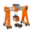 Фото #1 товара Игровой набор крана BRIO Gantry Crane 3 года - коричнево-оранжевый