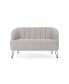 Lupine Modern Loveseat with Hairpin Legs