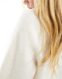 Фото #2 товара & Other Stories merino wool short sleeve knitted rib sweater in soft white