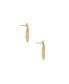 ფოტო #3 პროდუქტის Rotating Circles 18K Gold Plated Earrings
