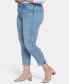 ფოტო #3 პროდუქტის Plus Size Sheri Slim Ankle Jean with Roll Cuffs