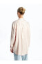 Фото #4 товара LCW Modest Çizgili Oversize Saten Kadın Gömlek Tunik