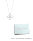 ფოტო #2 პროდუქტის Adjustable Cubic Zirconia Outline Clover Necklace