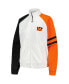 Women's White Cincinnati Bengals Curve Ball Raglan Full-Zip Track Jacket