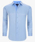 Men's Solid Slim Fit Wrinkle Free Stretch Long Sleeve Button Down Shirt