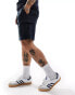 Brave Soul co-ord heavyweight textured cargo shorts in navy Синий, XS - W28-30 - фото #4