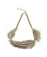 ფოტო #1 პროდუქტის Women's Black Leaf Collar Necklace