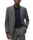 Фото #1 товара Men's Slim-Fit Suit in Micro-Patterned Performance-Stretch Cloth