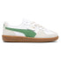 Фото #1 товара Puma Palermo Leather Lace Up Womens Green, Grey, White Sneakers Casual Shoes 39