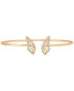 ფოტო #1 პროდუქტის Diamond Butterfly Wing Cuff Bangle Bracelet (1/6 ct. t.w.) in 14k Gold, Created for Macy's