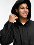 Фото #4 товара ASOS DESIGN rubberised rain jacket in black